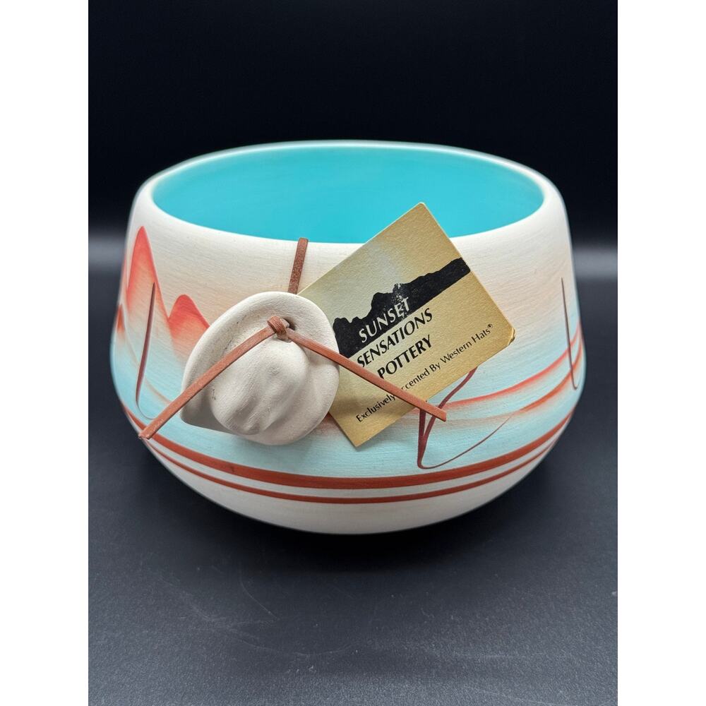 Sunset Sensations Pottery Bowl